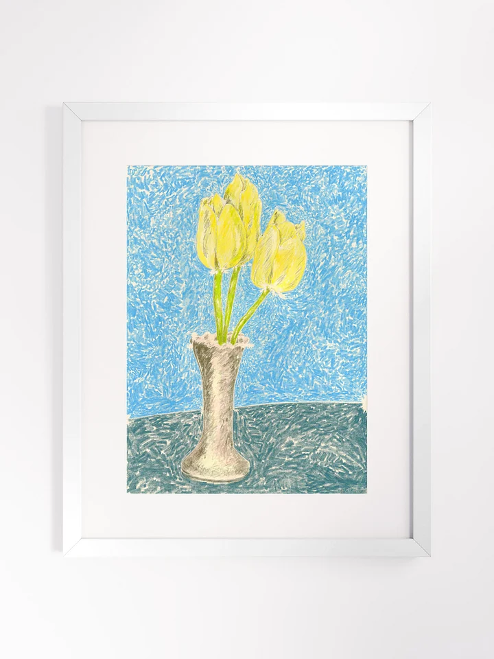 Yellow Tulips in Grandmother's Vase 09.29.12 print framed product image (1)