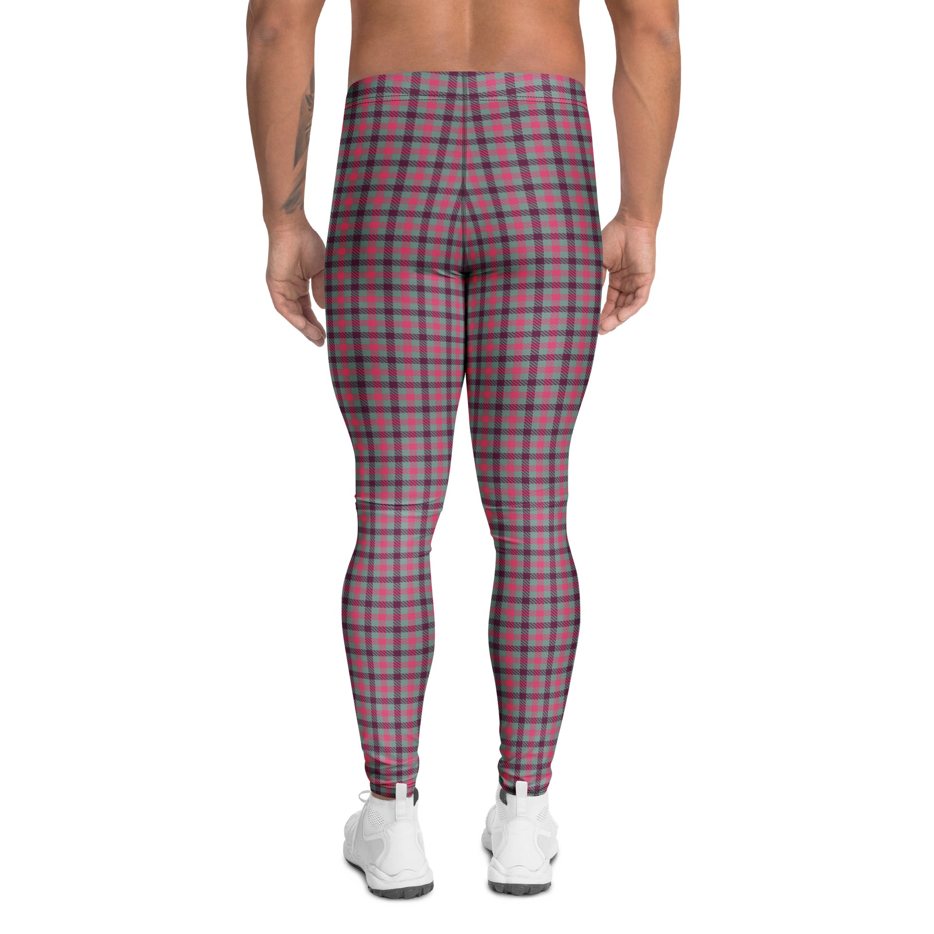 Vintage Plaid Tartan Checkered Men's Leggings product image (2)