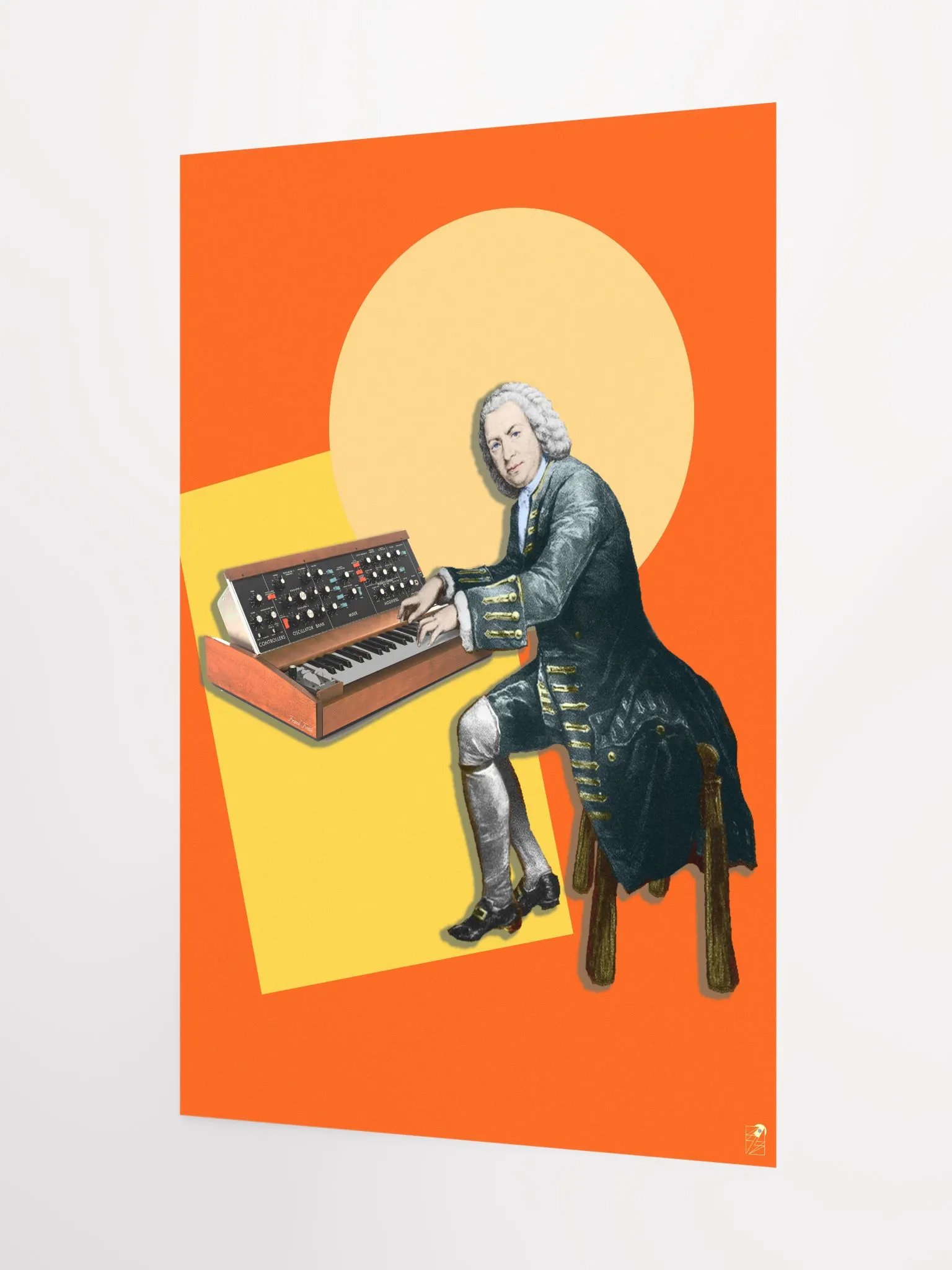 Prelude and Moogue by Frank Fonik, (Mini mOOg) Techno EDM Enhanced Matte Paper Poster product image (3)