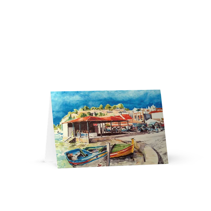 'Boats in Portugal' (watercolour) product image (1)