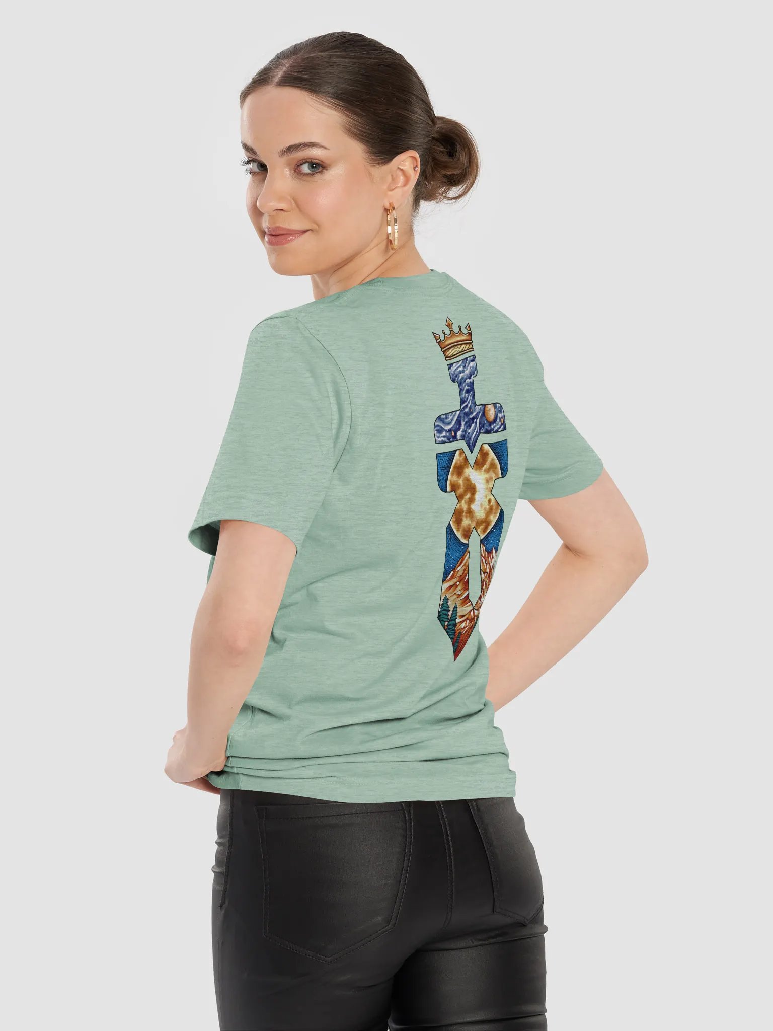 XakaCross T-shirt (Black Front/Colored Back Logo) product image (85)