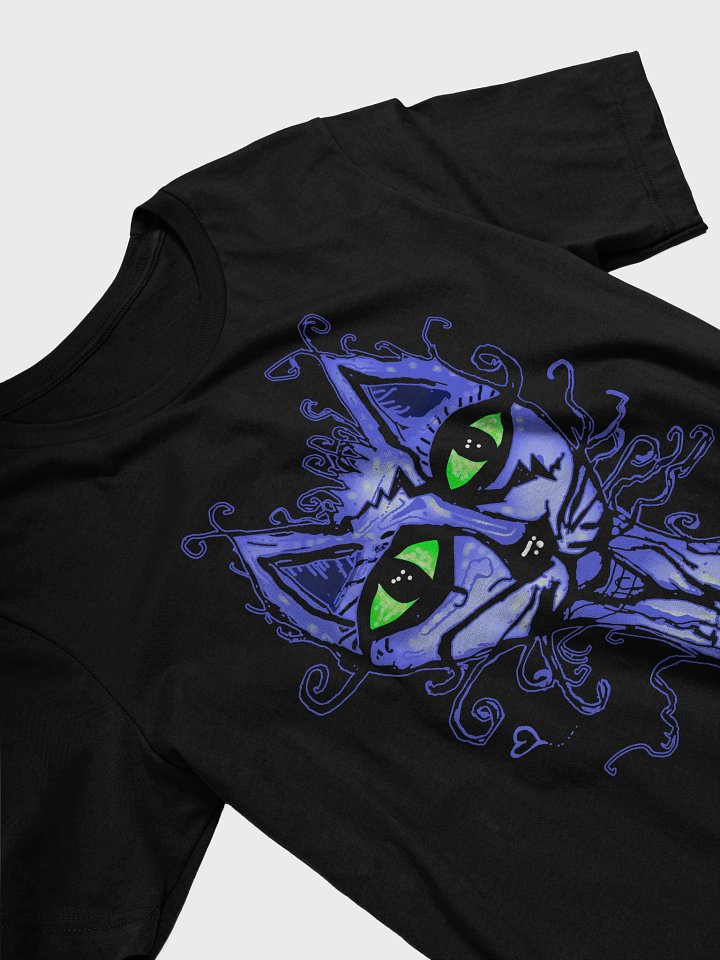 Surreal Cat Daze. Bella+Canvas Supersoft T-Shirt / Black tee only product image (1)