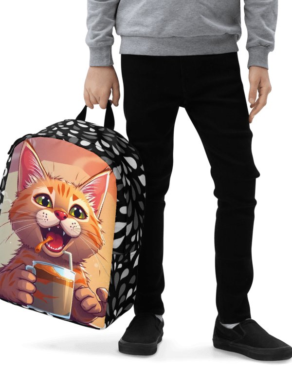 Minimalist Backpack-Pure Purrfection in a Cup product image (5)