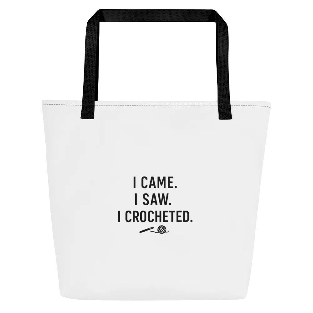 I Came. I Saw. I Crocheted. Project Bag product image (1)