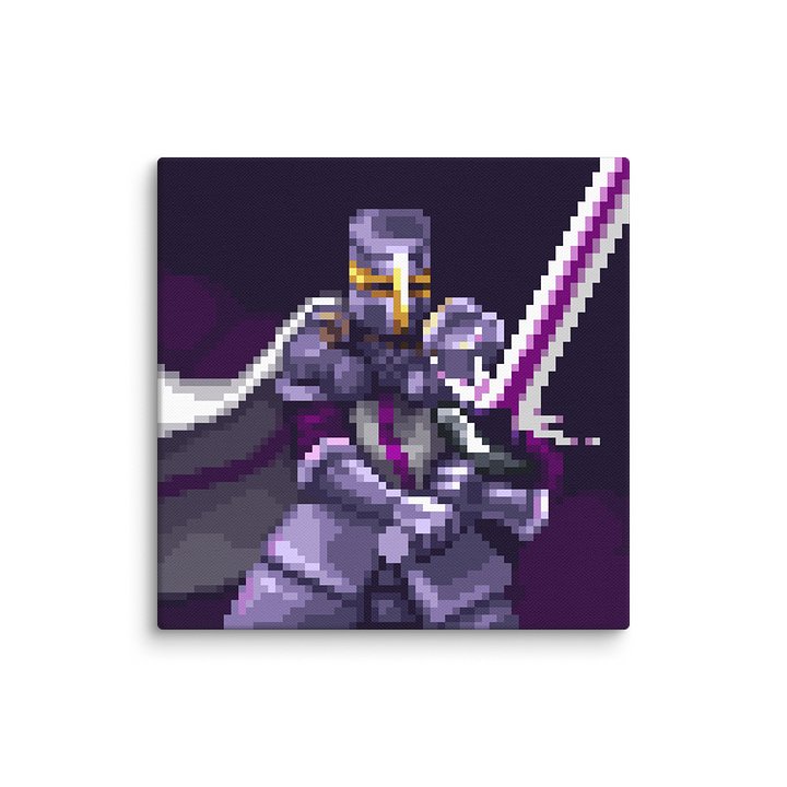 Demisexual Knight Pixel Art Canvas Print product image (1)