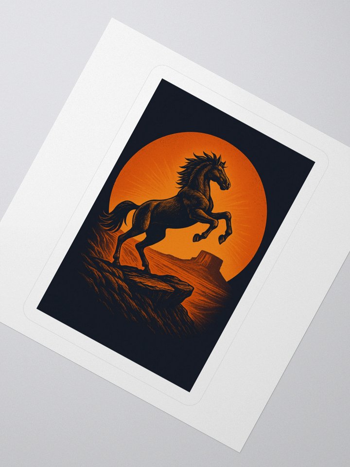 WILD HORSE IN SUNSET product image (6)