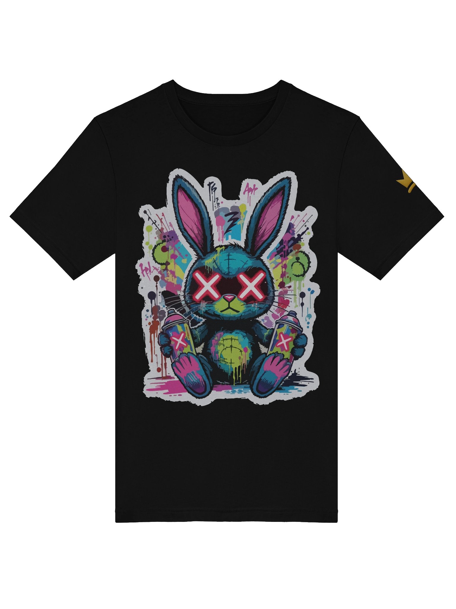Graffiti Bunny Spray Paint T-Shirt - Unisex T-Shirt – Premium Printed T-Shirt for Everyday Casual & Streetwear product image (5)