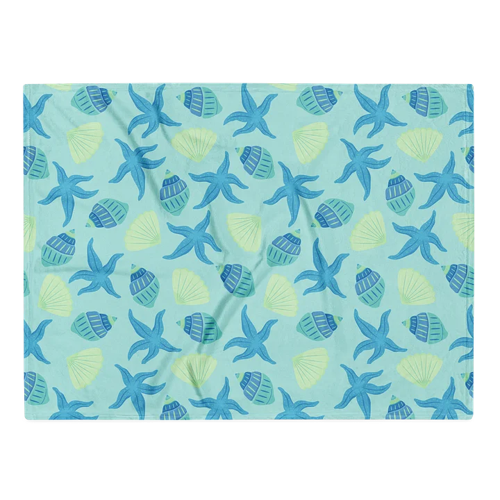 Seashells and Starfish Throw Blanket for Home Comfort product image (2)