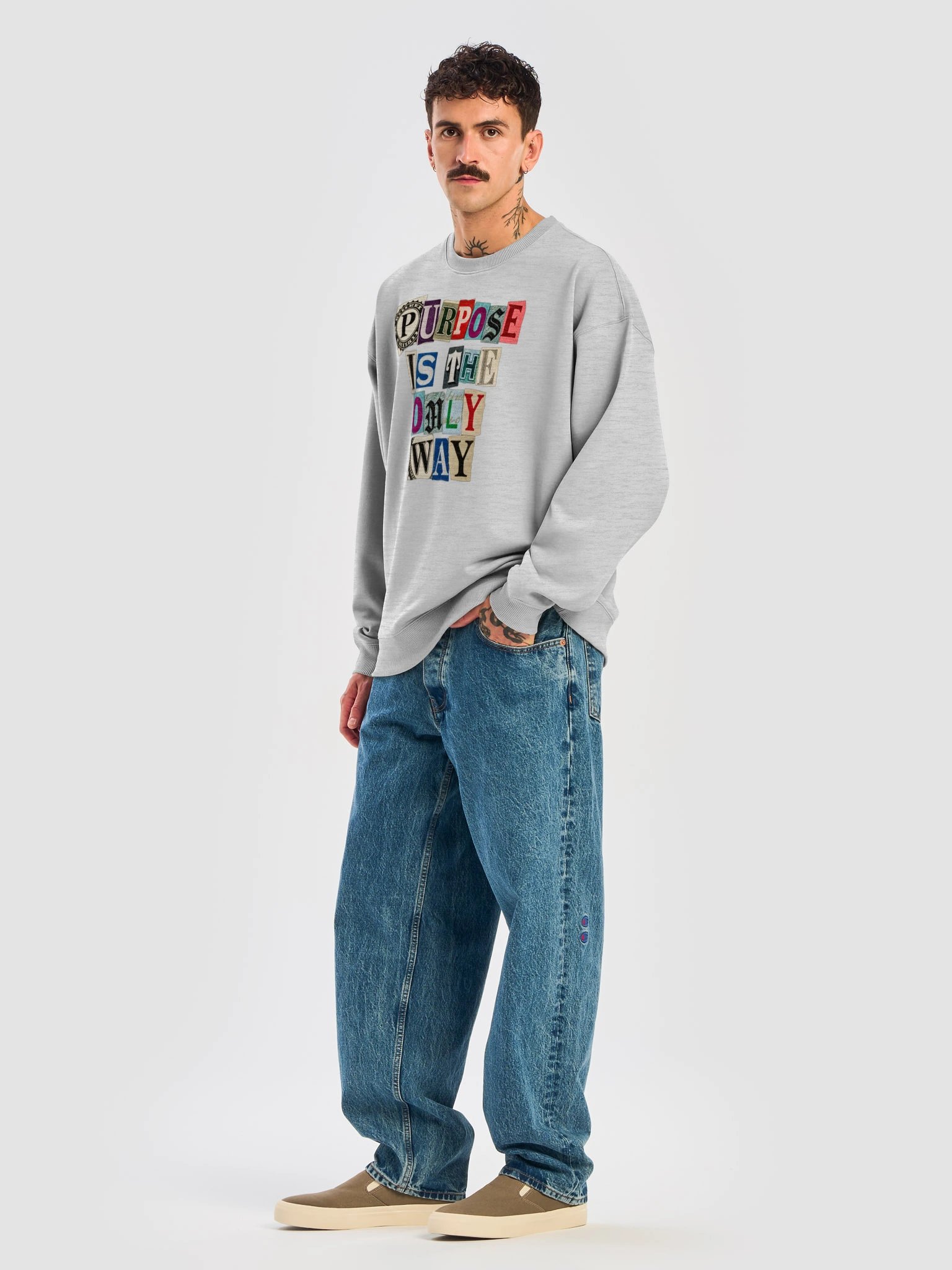 Purpose Is the Only Way Oversized Sweatshirt product image (8)