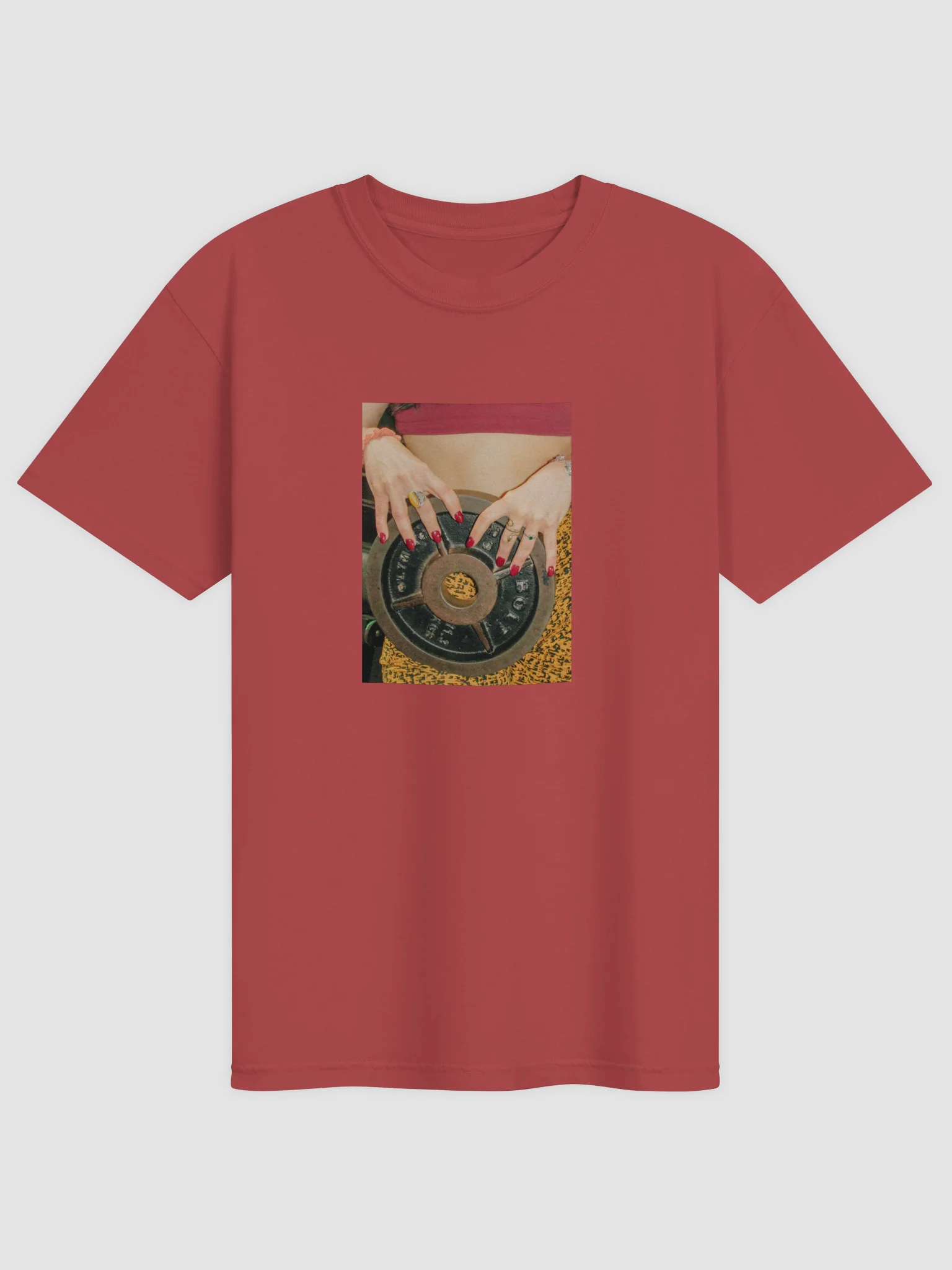 "lady lifts" cotton t-shirt product image (1)