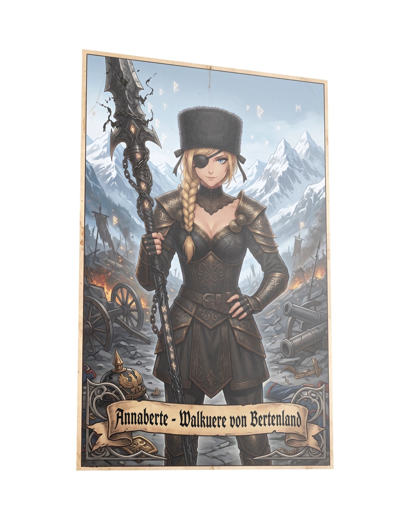 Lepus Ferox — Valkyrie of Bertenland — Enhanced Matte Paper Poster product image (5)