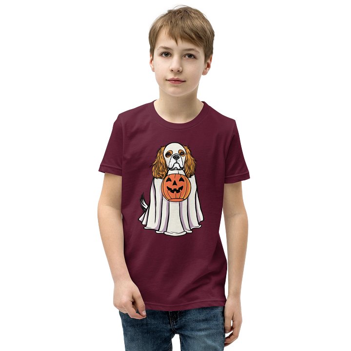 Halloween Cavalier King Charles Spaniel(Blenheim) Youth T-Shirt product image (1)
