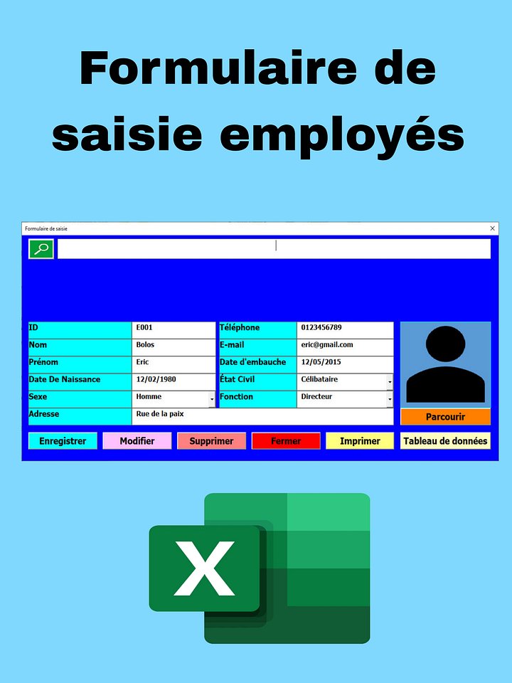 Application Excel de Gestion des Employés avec Photo product image (1)