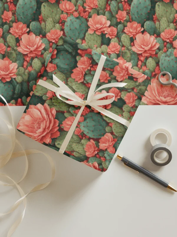 Vibrant Floral Fiesta Wrapping Paper Set product image (1)