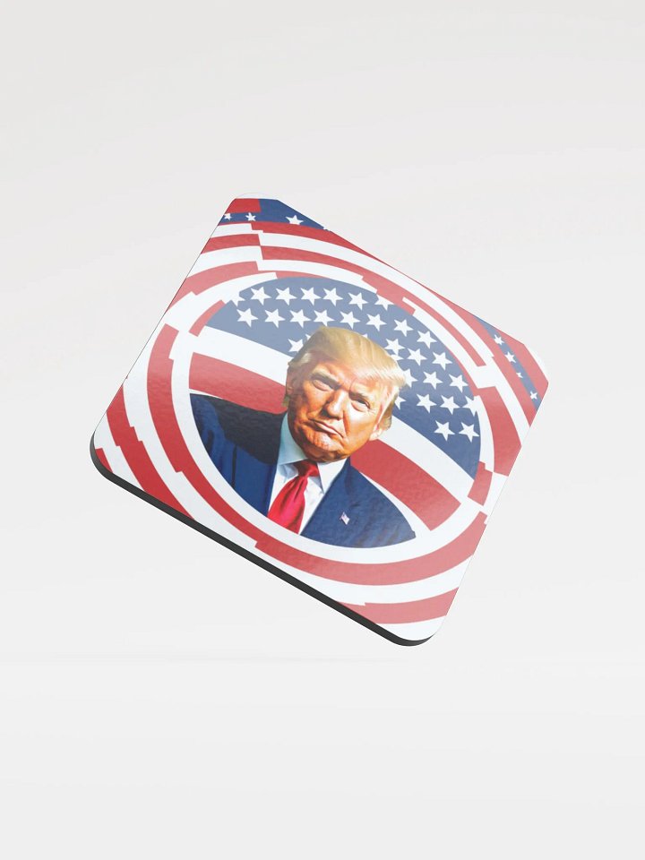 HMP - Patriotic Portrait Glossed Cork Coaster product image (1)
