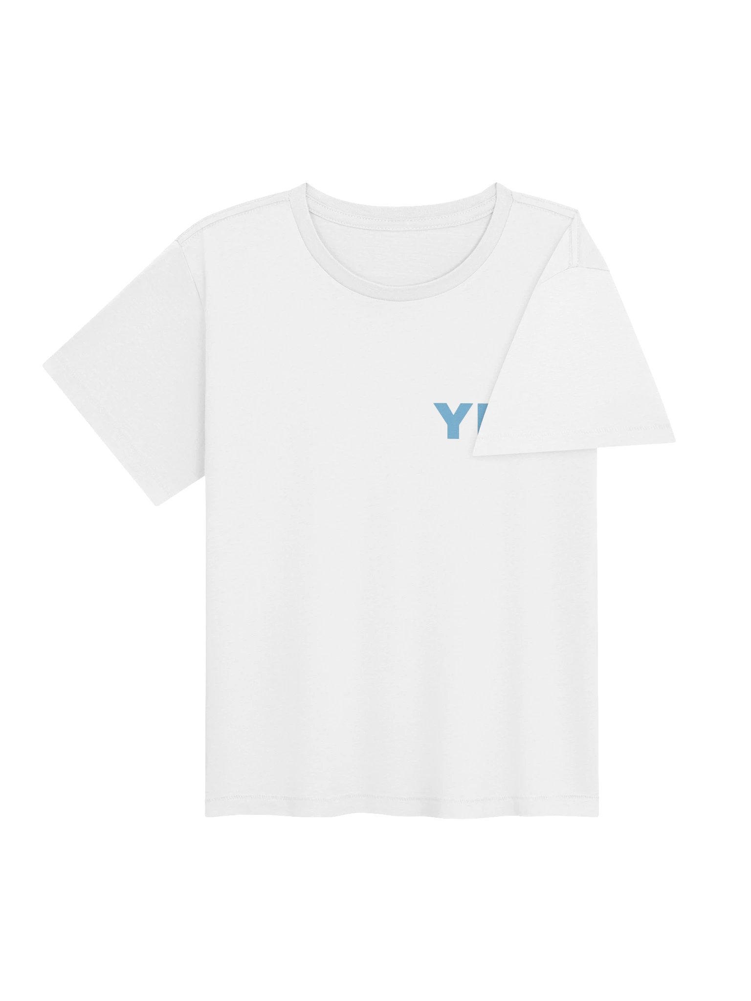 No ShopCo Cotton Heritage Women's High-Waisted Pale Blue Yet Tee product image (22)