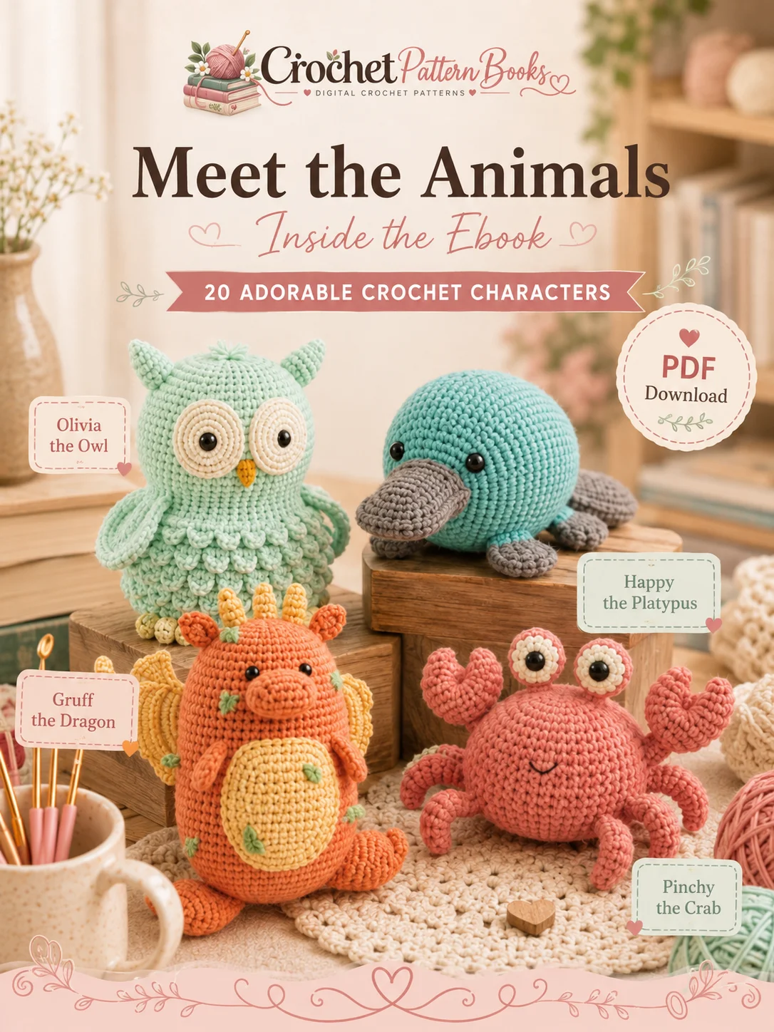 Supersize Crochet Animals 20 Adorable Amigurumi Crochet Patterns Sized to Snuggle product image (4)