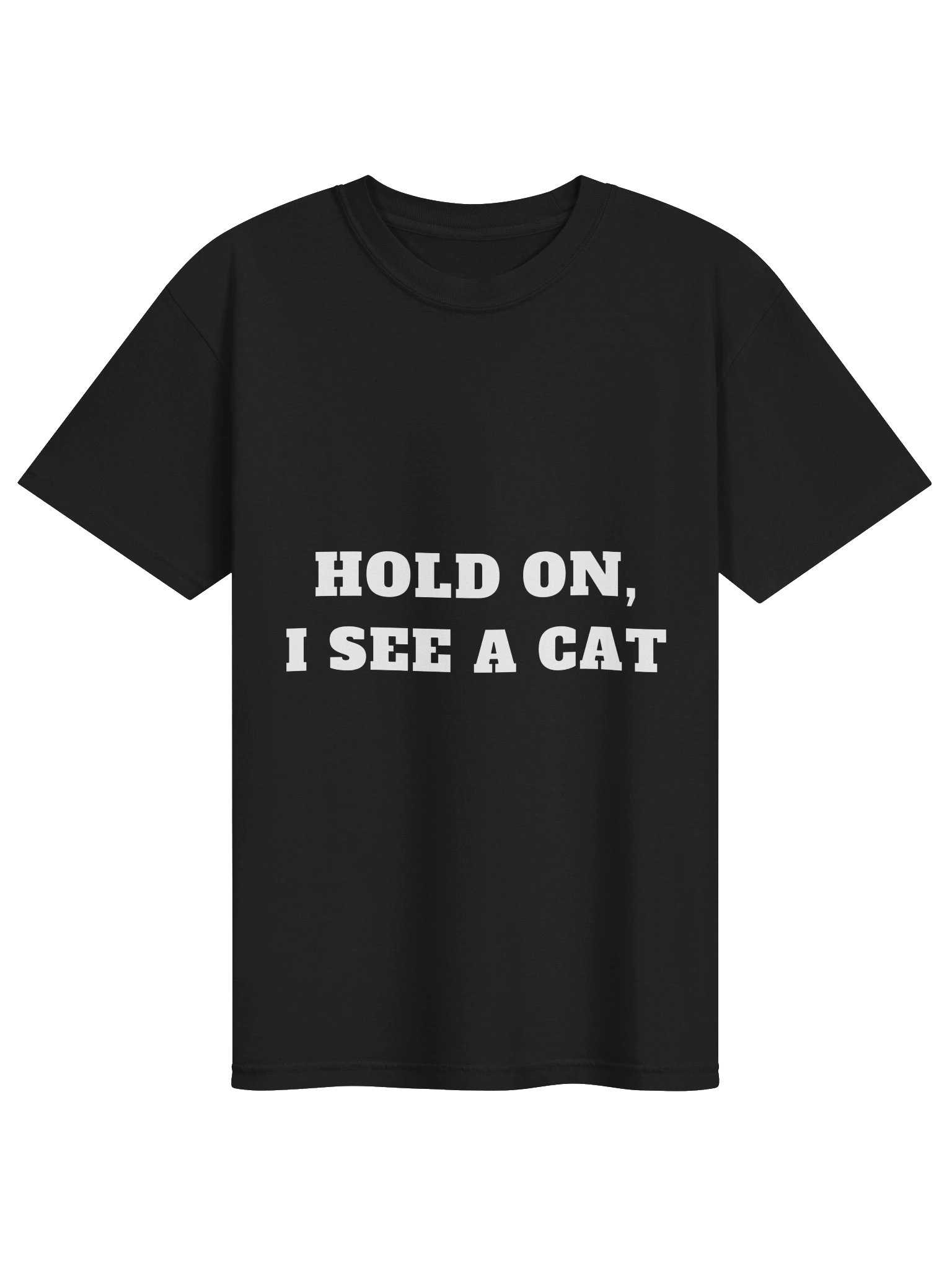 Hold On, I See a Cat Tee product image (2)