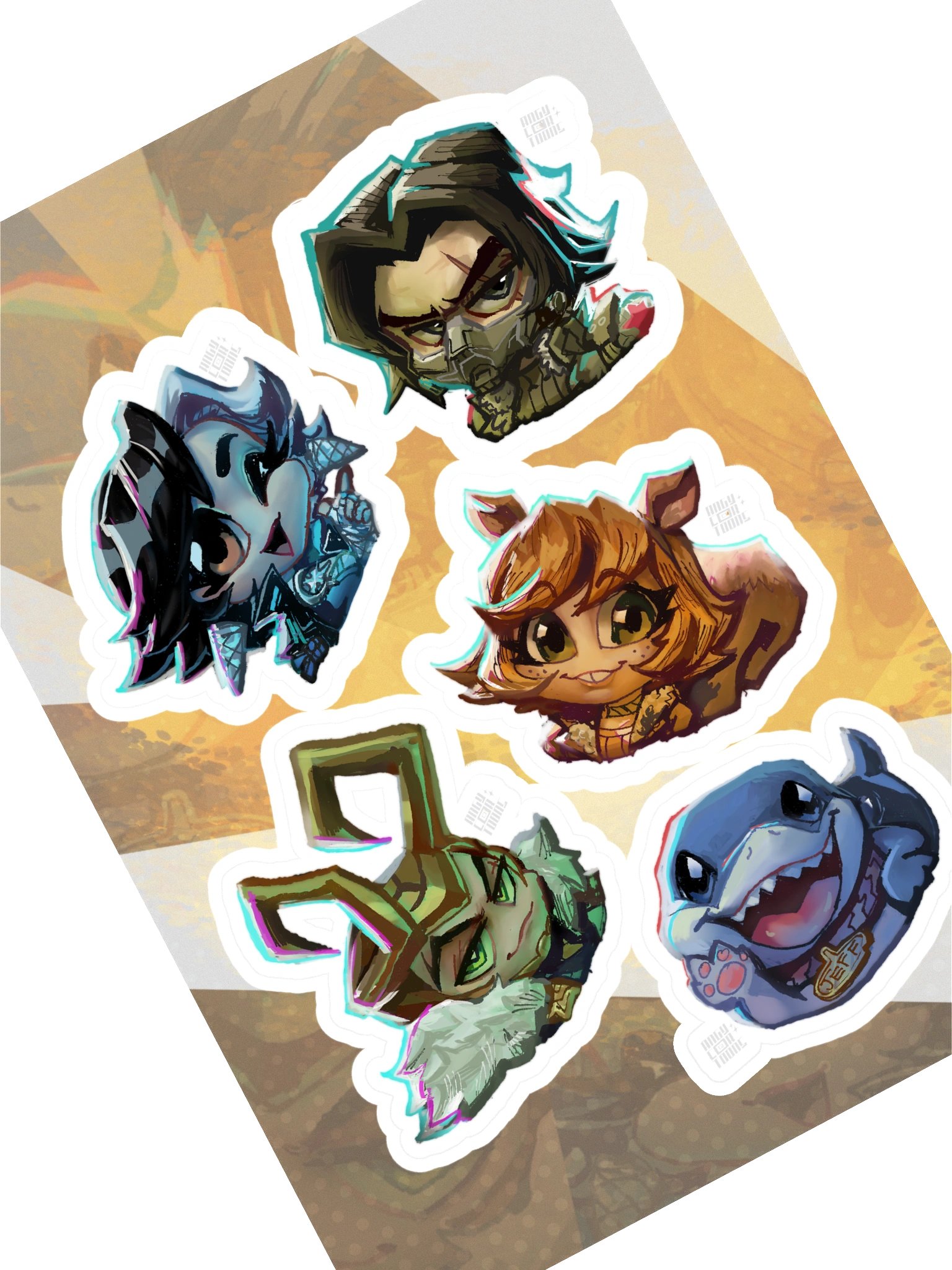 Chibi Rivals #2 Sticker Sheet product image (1)