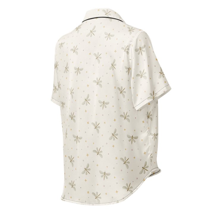 Serene Dragonflies Ladies Short Sleeved Pajama Top product image (2)