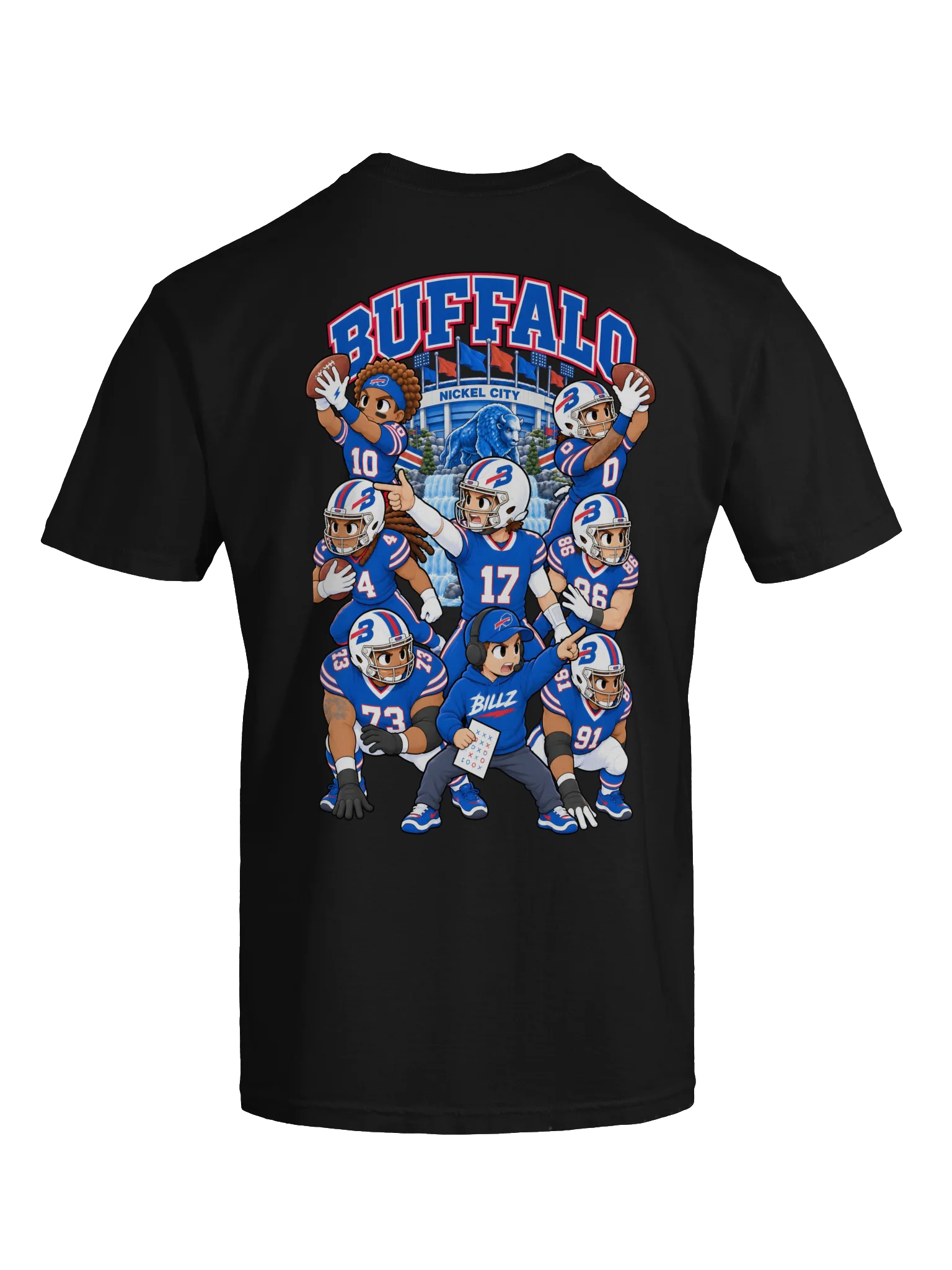Buffalo Football 2026 Animated Player Back Print T-Shirt product image (11)