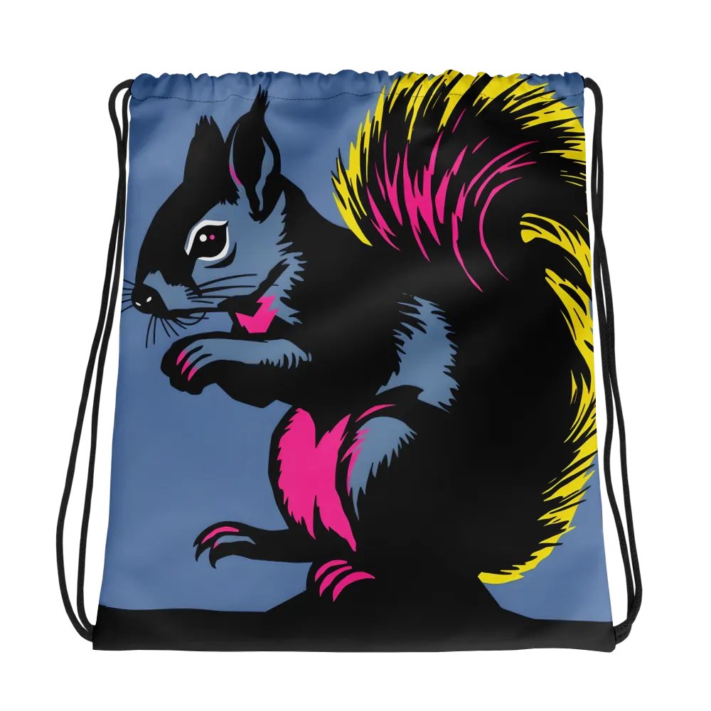 Vibrant Squirrel All-Over Drawstring Bag product image (1)