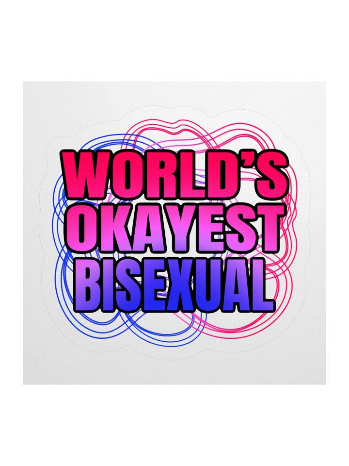 World's Okayest Bisexual Sticker product image (2)