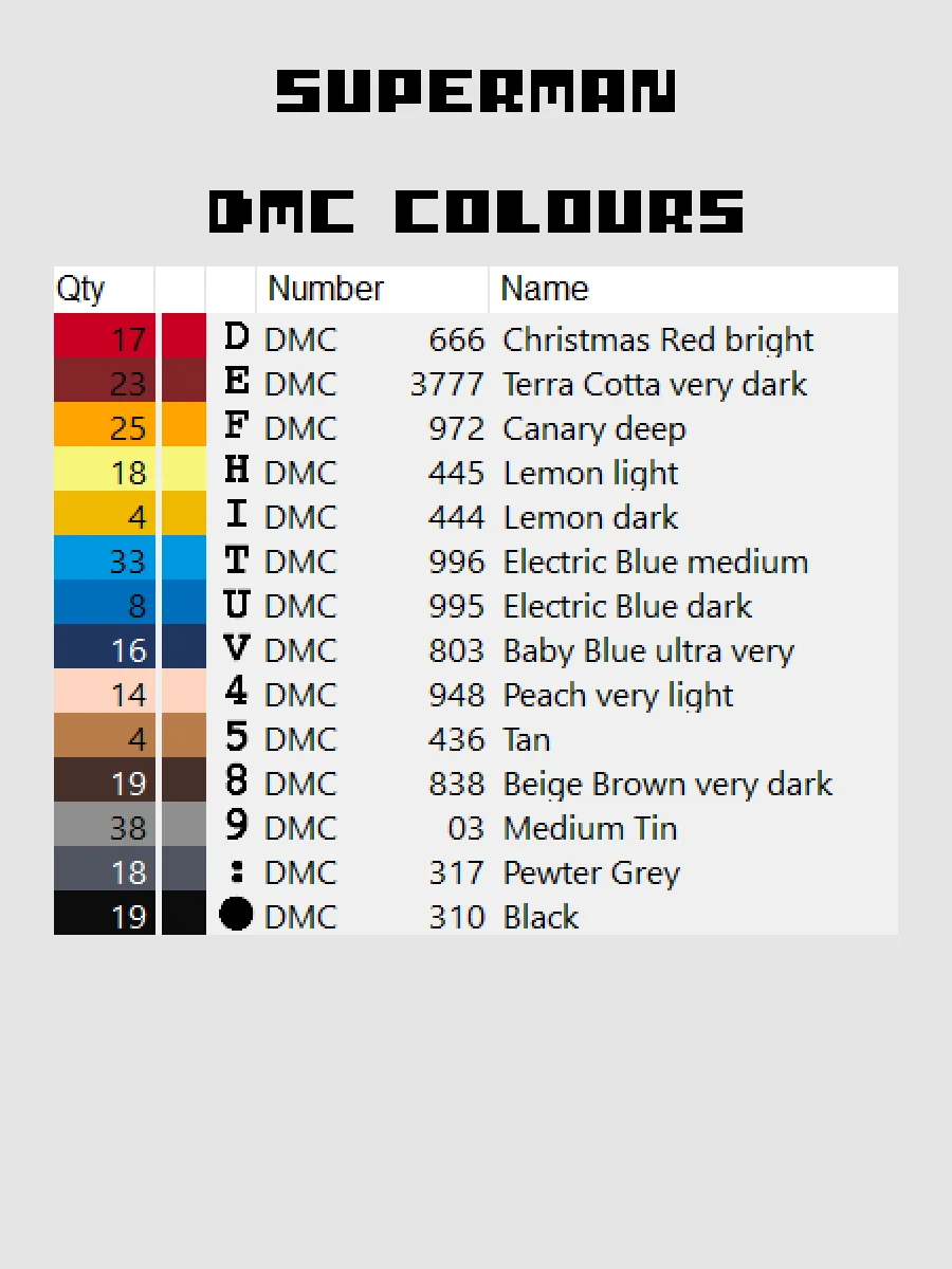 Superman Pixel Art product image (4)