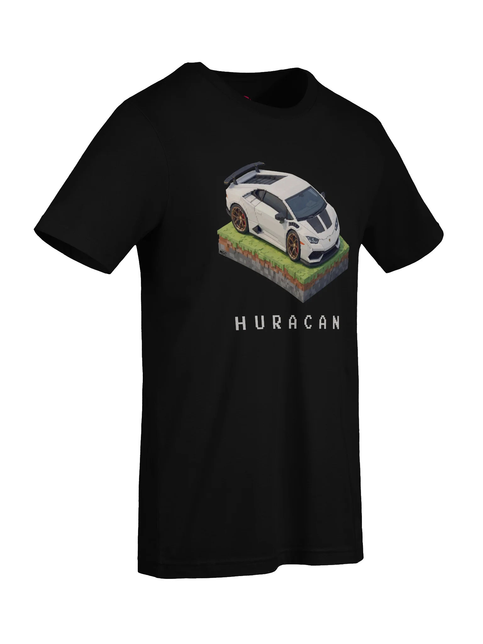 White Lamborghini Huracan Shirt (Pixel, Retro, Minecraft) product image (79)