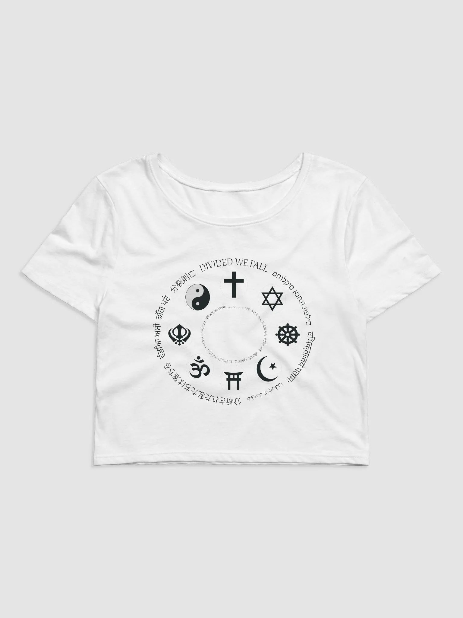 Divided We Fall - Religion - Bella+Canvas Women's Crop Tee product image (3)