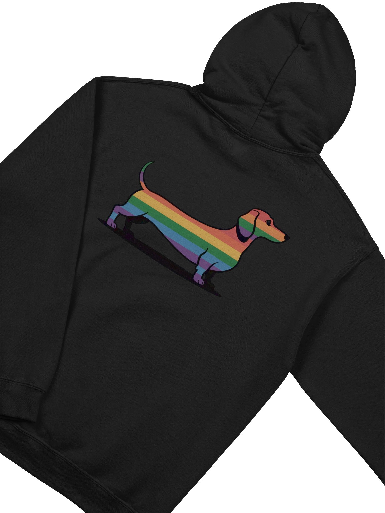 Rainbow Wiener Pride Dachshund Hoodie product image (4)