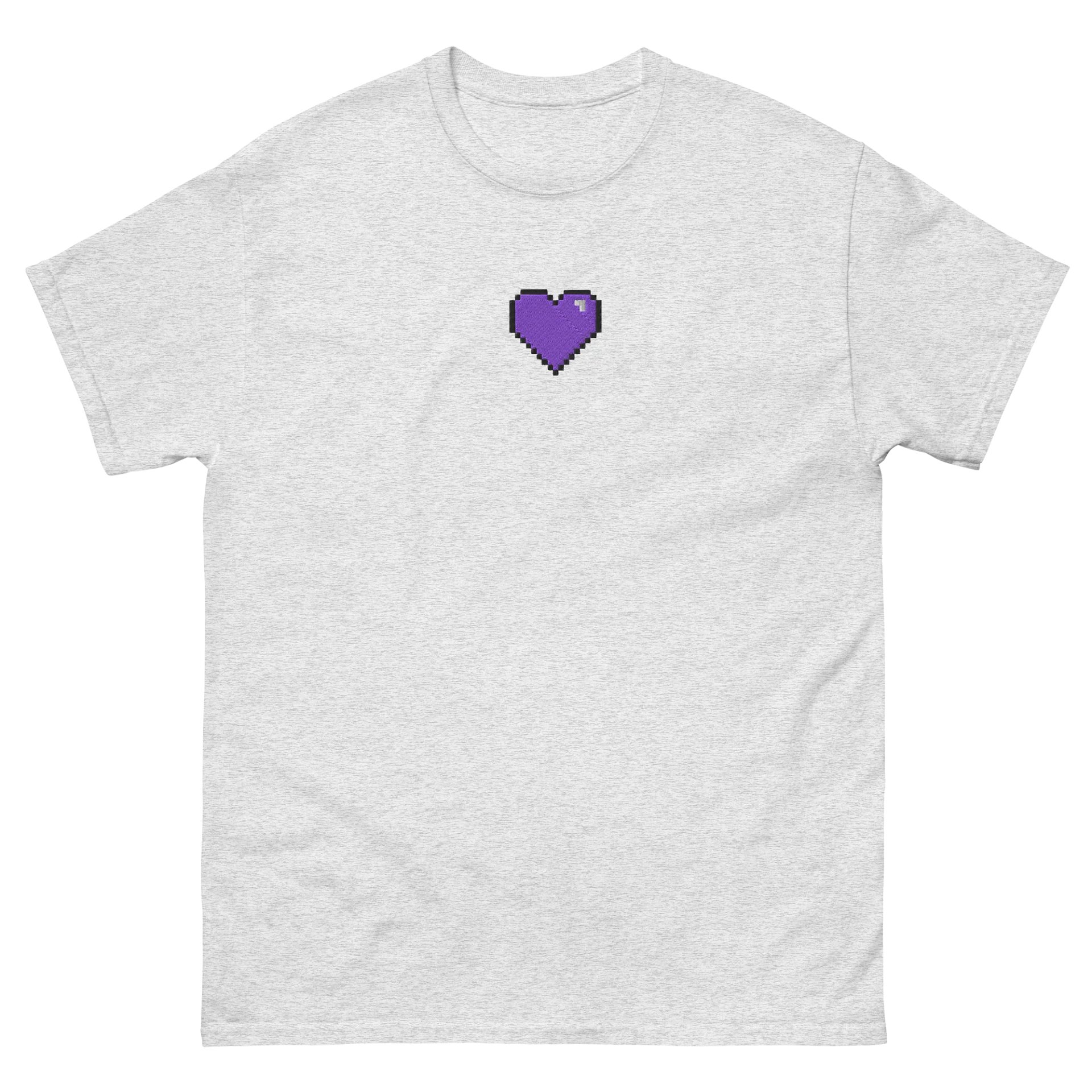 HollyRex Pixel Heart Embroidered Cotton Tee product image (1)