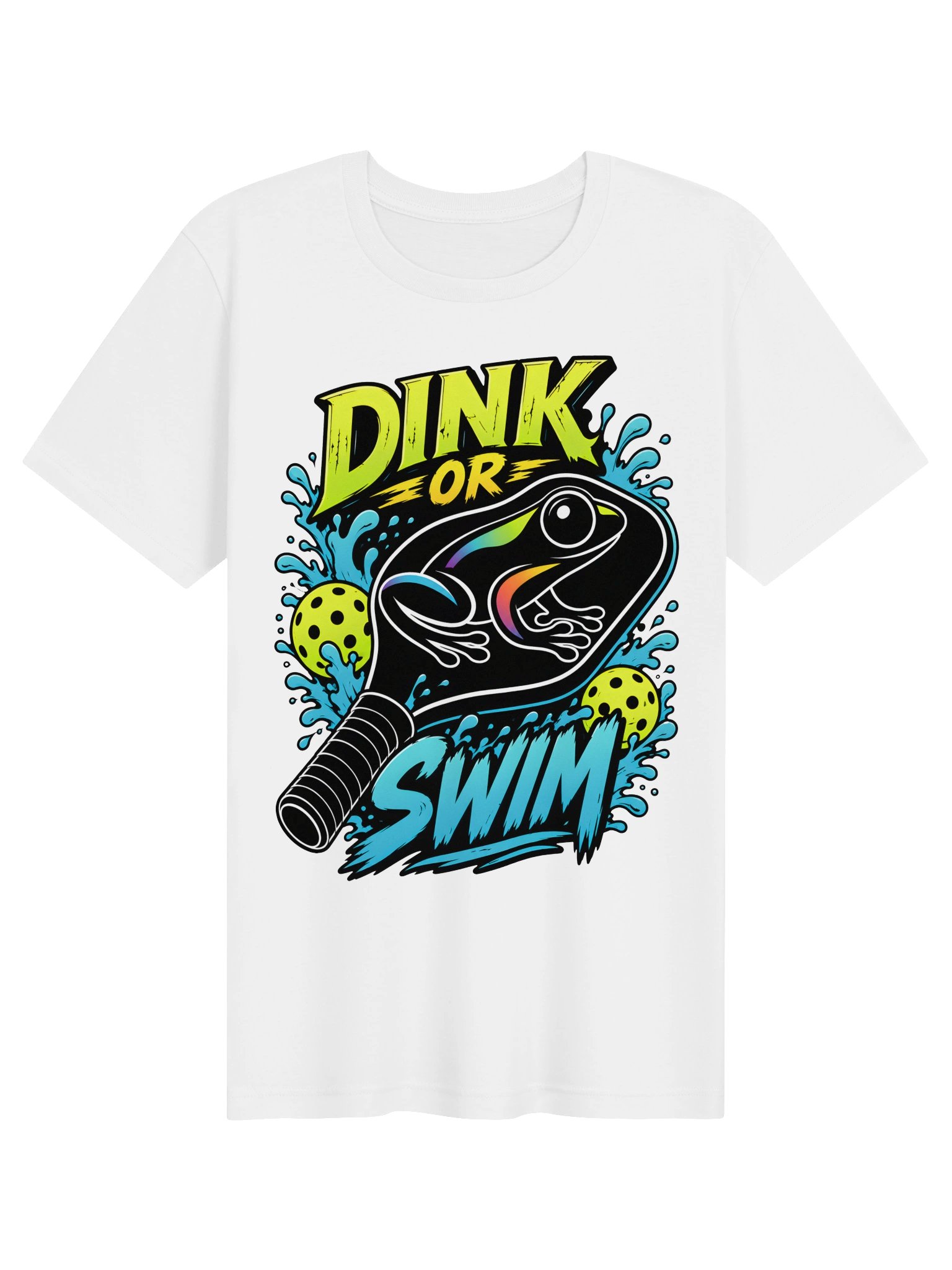 Dink or Swim Pickleball Frog Tee product image (1)