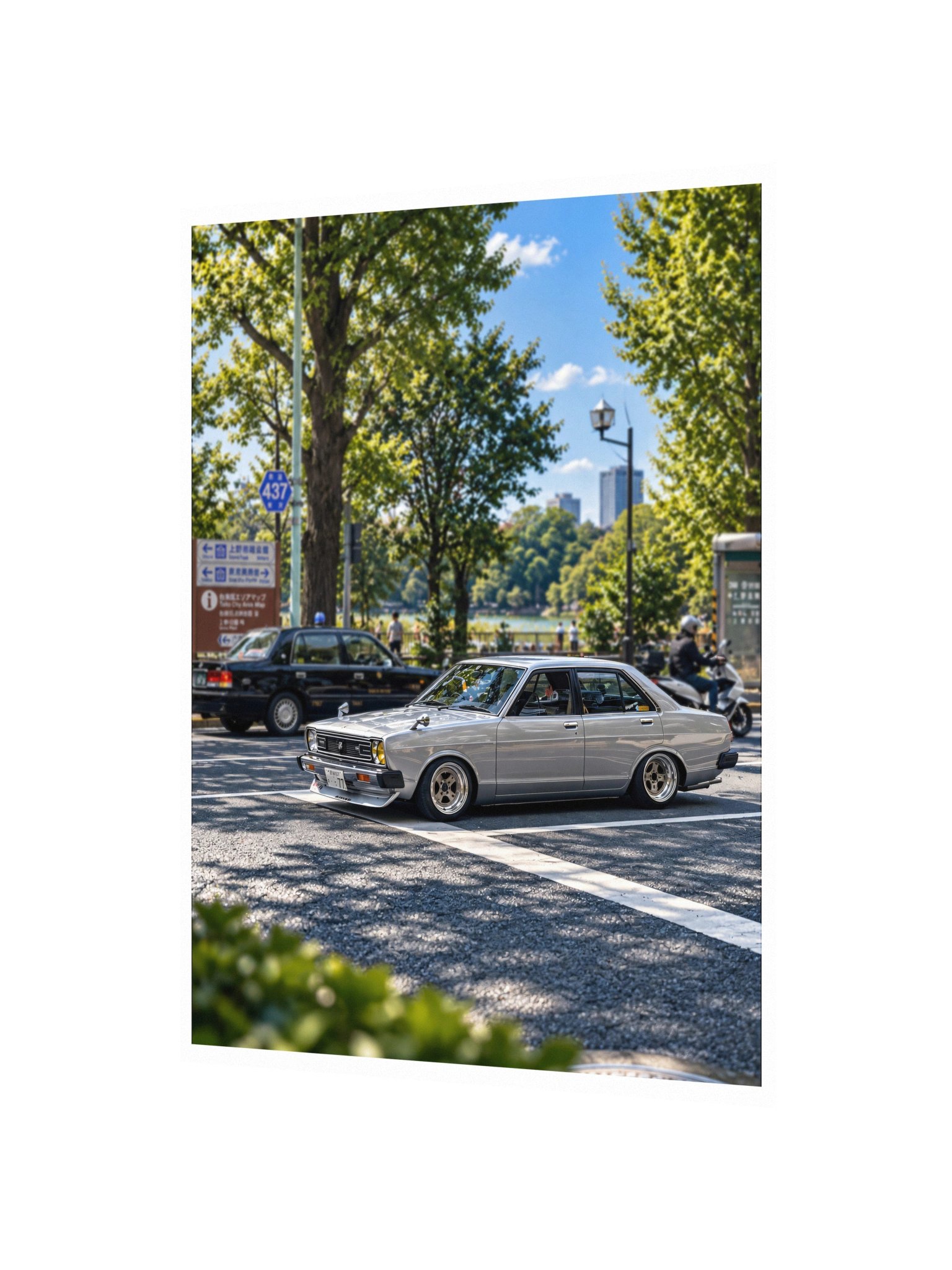 Datsun Sunny B310 at Ueno Park, Tokyo | Photo Print product image (14)
