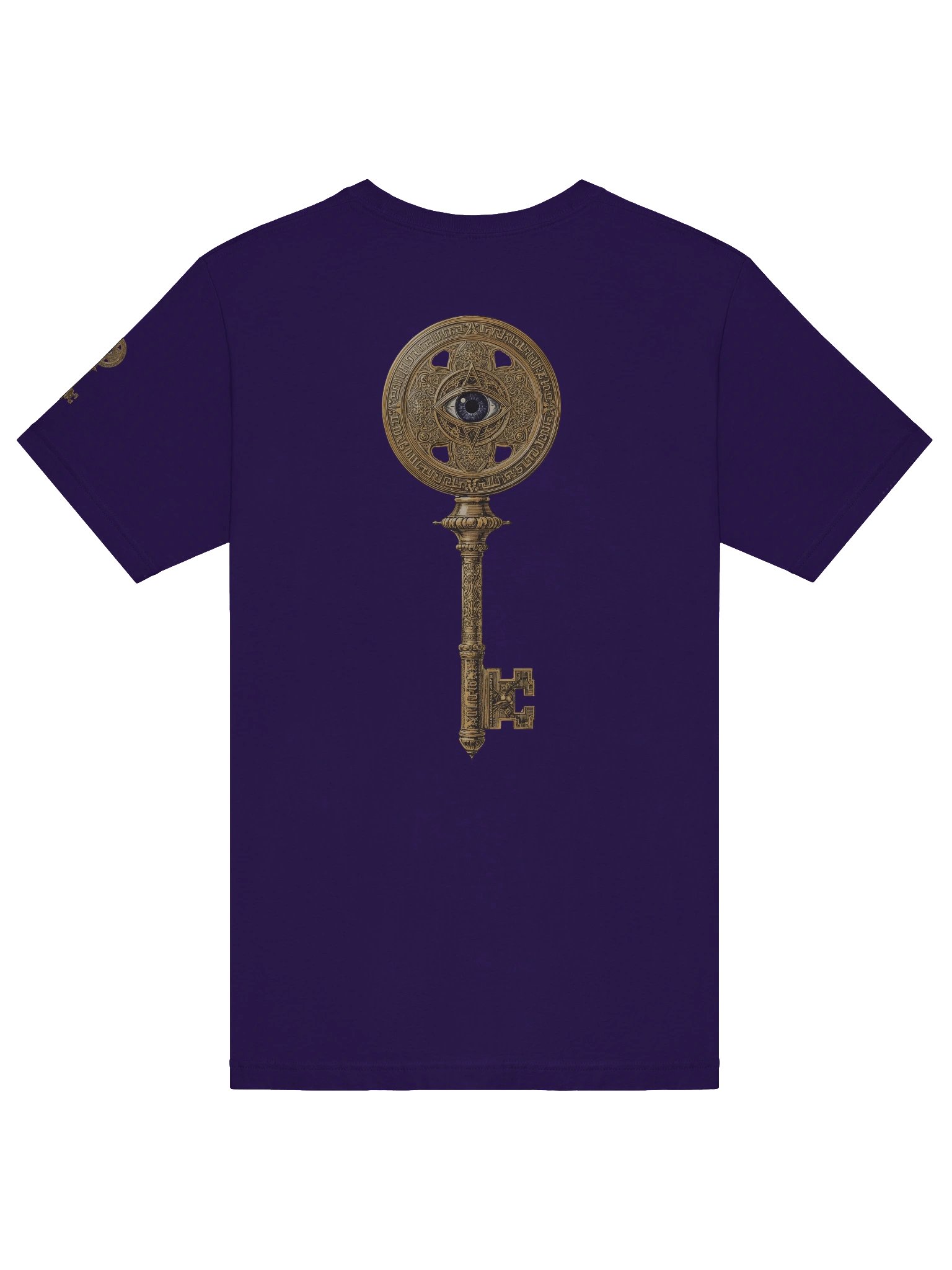 The Gatekeeper’s Key Classic T-Shirt – Back & Left Shoulder Print | Team Purple | Bella+Canvas 3001 product image (6)