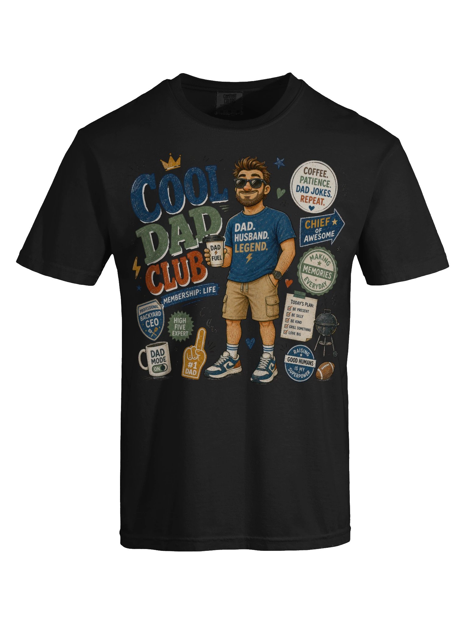 Cool Dad Club Vintage Graphic T-Shirt — Funny Father's Day Gift product image (10)