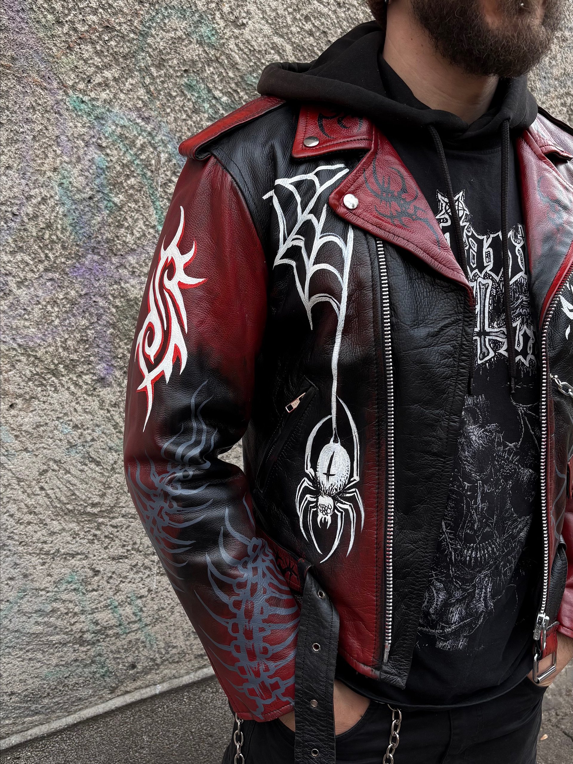 👺 Slipknot Hand-Painted Custom Jacket product image (4)