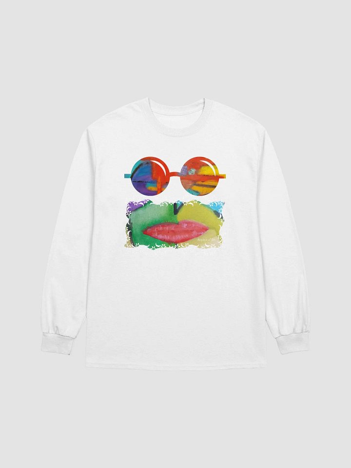 woman´s abstract face glasses original paintings digitalized product image (1)