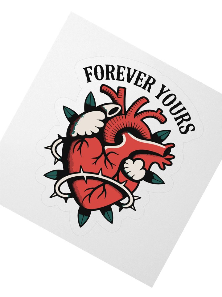 Forever Yours Heart Sticker product image (2)