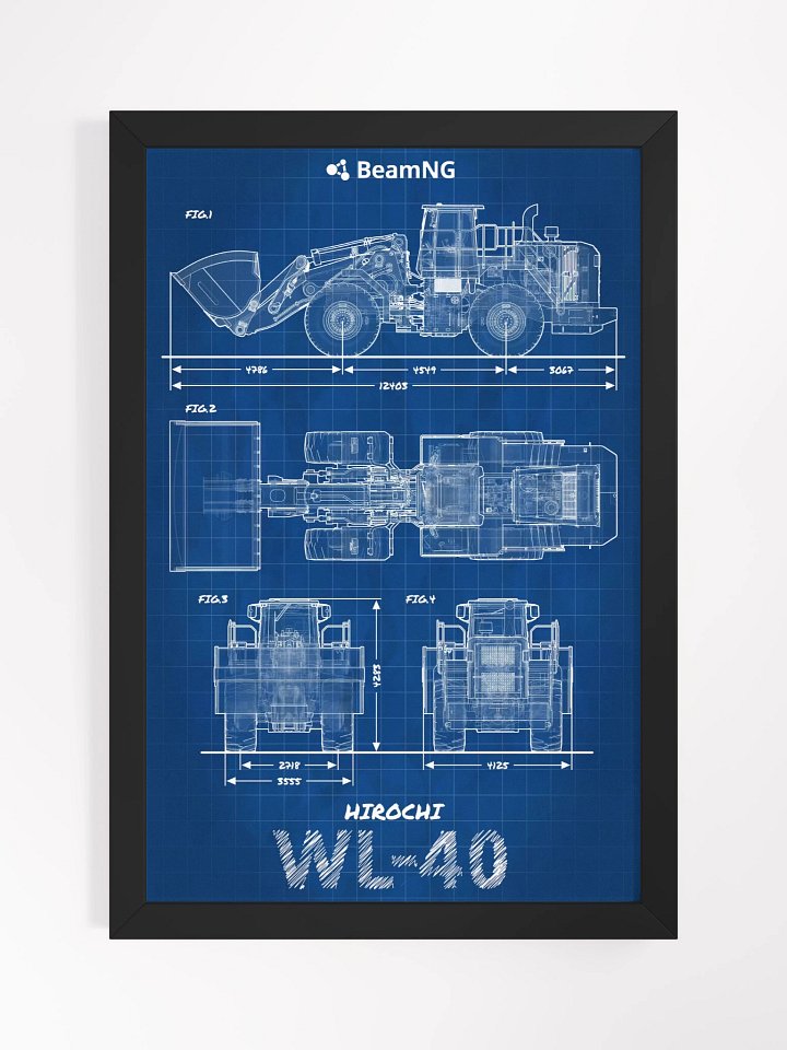 Framed Poster: Hirochi WL-40 Blueprint product image (1)
