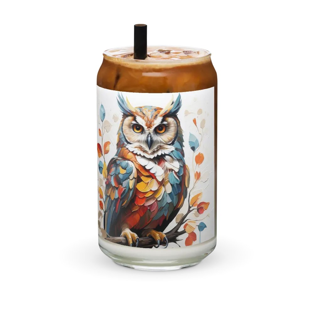 Radiant Feathers Glass Can Sipper product image (2)