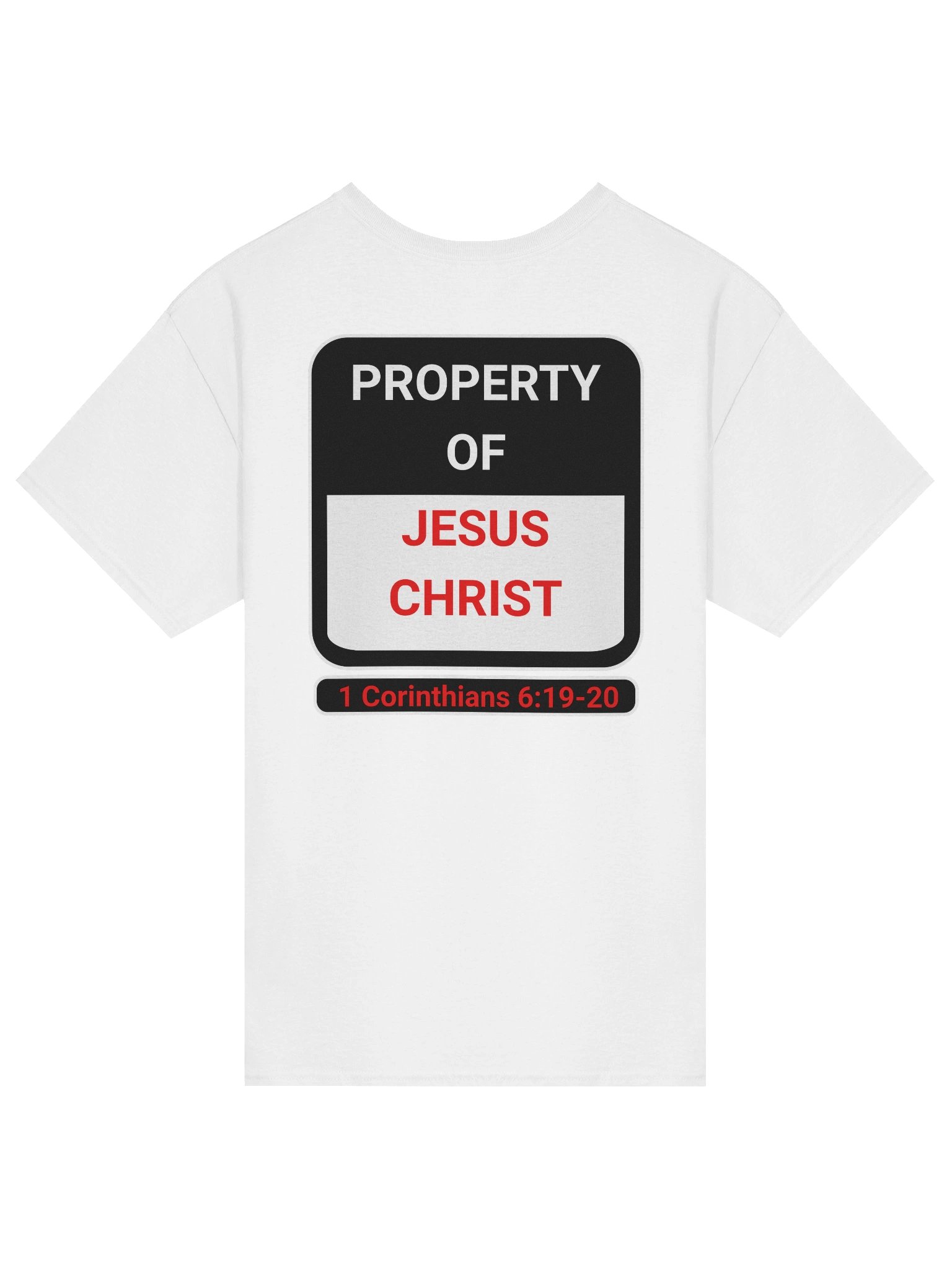 YHWH Heavyweight Tee - “Property of Jesus Christ” product image (3)