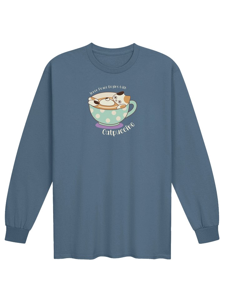 Catpuccino Cat - Unisex Adult Long Sleeve T-shirt product image (4)