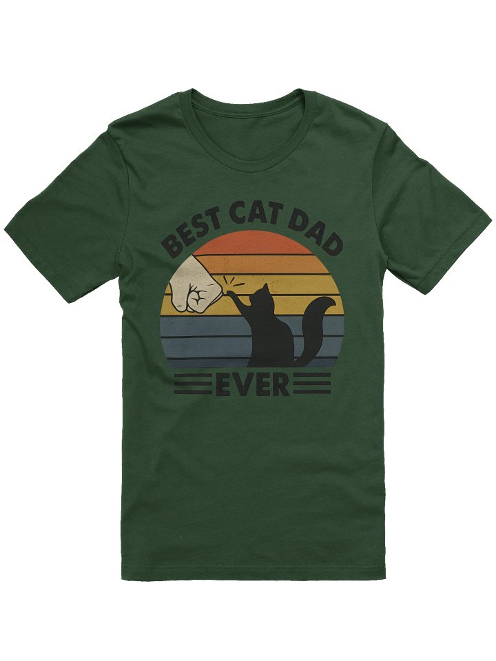 Best Cat Dad Ever T-Shirt | Funny Big Brother Shirt Gift for Cat Lovers & Pet Dads product image (1)