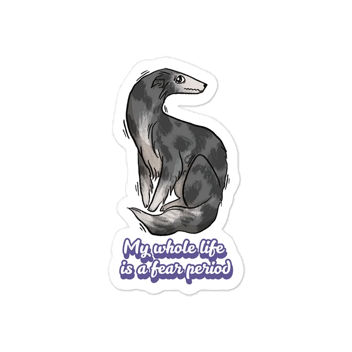 Fear Period Sticker - Silver Brindle product image (1)