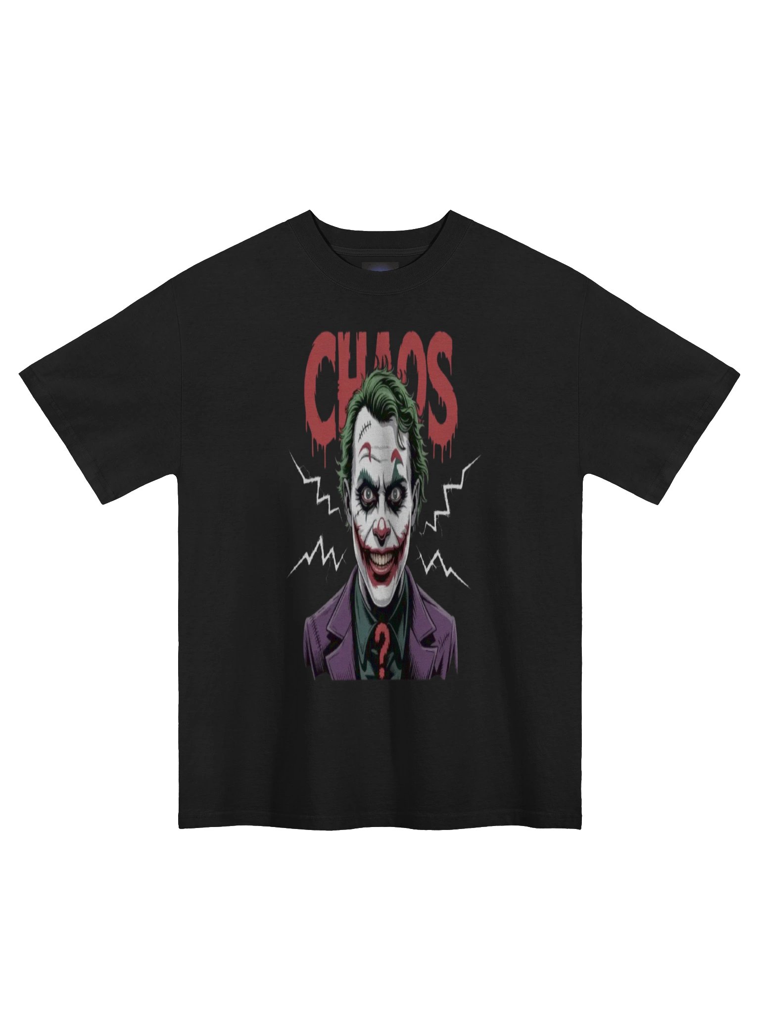Chaos Grin: The Joker Oversized Faded T-Shirt product image (3)