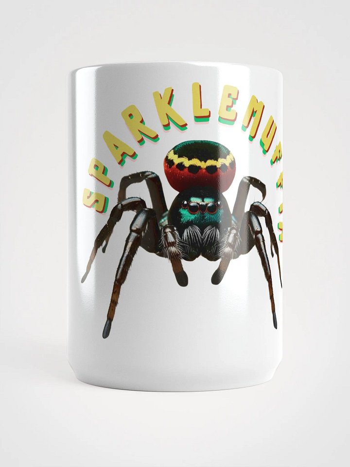 Sparklemuffin - Peacock Spider with Rasta Colors Mug product image (1)
