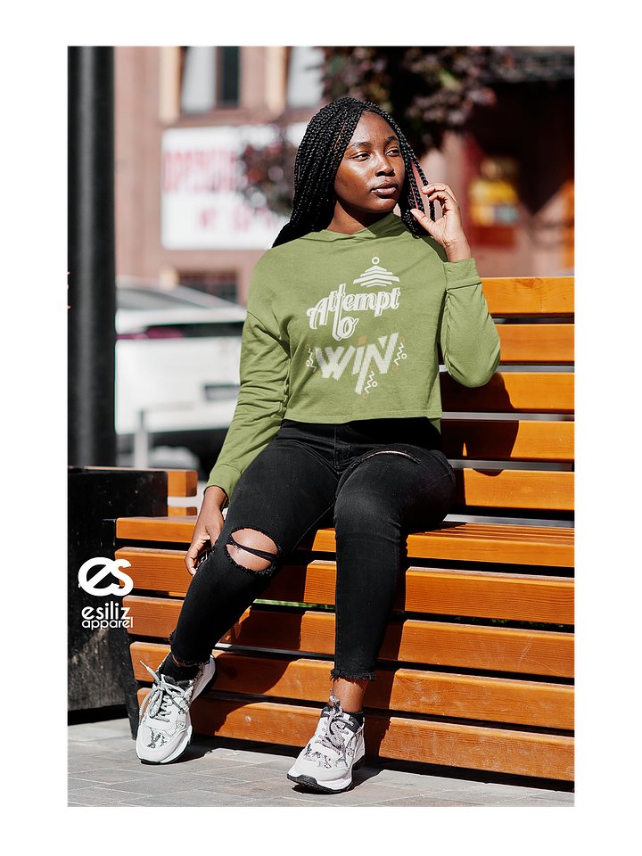 Attempt To Win Gamma Stylish Cropped Hoodie product image (2)