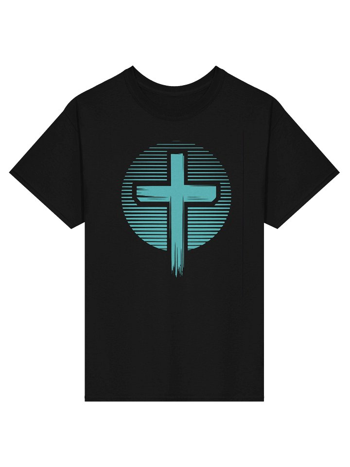 Circle Cross Teal TShirt product image (1)