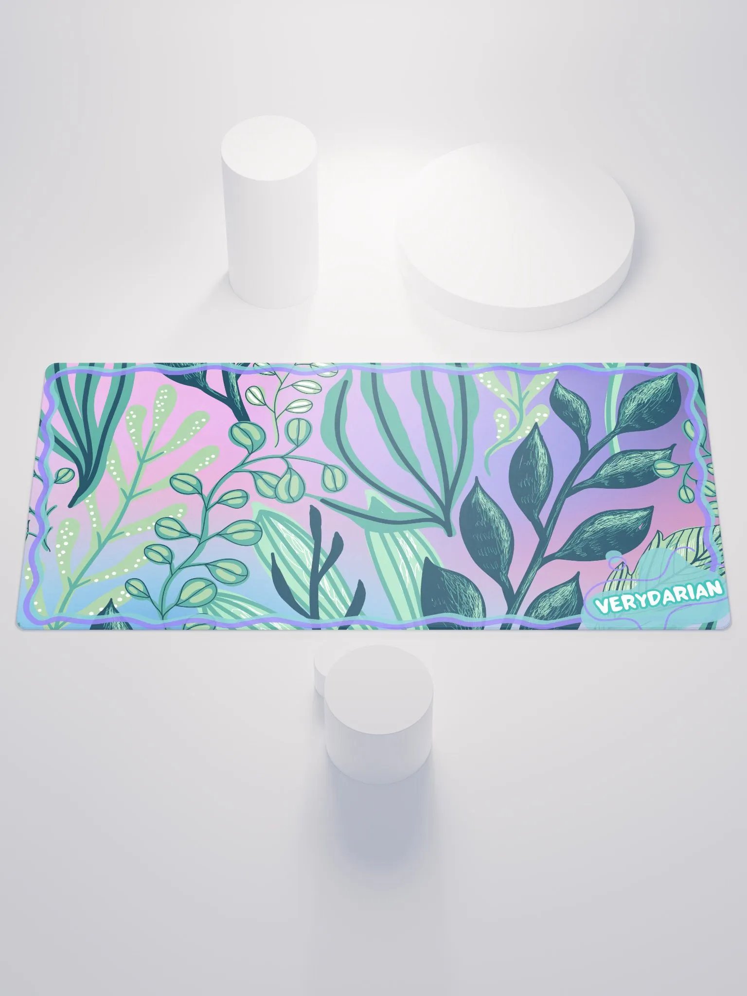 🌱VeryDarian Gradient Plant Desk Mat🌱 product image (1)